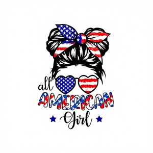 Camiseta de punto transpirable con estampado de letras de la bandera de EE. UU., manga corta, patriótica, unisex, para el Día de la Independencia, lista para enviar al por mayor - Product Image 1