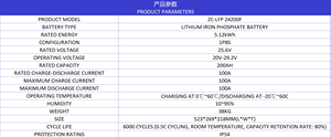 Batterie au lithium-fer de haute qualité, prix d'usine, 25,6 V 200 Ah, pour station d'alimentation portable, STOCKAGE D'ÉNERGIE - Product Image 4