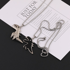 Cartoon <b>Dinosaur</b> Zinc Alloy <b>Necklace</b> Unisex Street Style Sweater Chain - Product Image 3