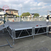 Scène en aluminium réglable en hauteur, plateforme portable pour DJ, podium pour événements