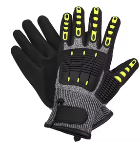 Industrial Sandy Nitrilo Recubierto HPPE Nylon Spandex Tejido Anti Corte Nivel 5 Seguridad Trabajo Anti Impacto Guantes para hombres de trabajo - Product Image 4