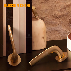 Diseño moderno de manija de habitación interior <span class=keywords><strong>para</strong></span> cerradura de puerta de dormitorio de cabina de <span class=keywords><strong>pintura</strong></span> de baño de Villa - Product Image 2