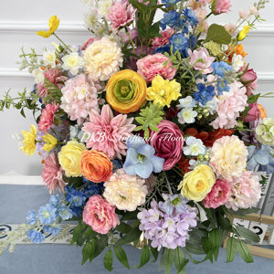 Venta al por mayor bolas de flores baratas centros de mesa <span class=keywords><strong>Lila</strong></span> alta calidad 65cm alta calidad coloridas bolas de flores de seda arte - Product Image 3