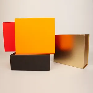 صندوق هدايا ترويجي ملون قابل للطي ممغنط مزود بغطاء صندوق تعبئة ممغنط قابل للطي