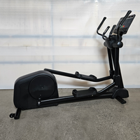 Máquina Elíptica Comercial, Equipo de Cardio para Entrenamiento de Cuerpo Completo de Bajo Impacto, Pantalla LCD, Estructura de Acero Resistente para Gimnasio