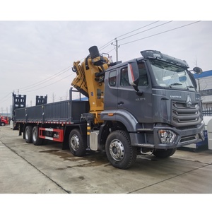 Truk Derek Lipat HOWO 8x4 16-ton yang Dipasang di Truk Flatbed - Product Image 3