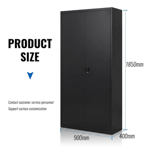 Metal Garage <b>Storage</b> Cabinet Modern Metal <b>File</b> Cabinet Office Black Steel 2 Door Filing Cabinets for <b>Storage</b> - Product Image 5
