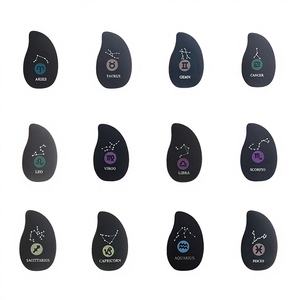 Huevos de Maquillaje de Edición Limitada de la Suerte de las Doce Constelaciones, No Comestibles, Impresión a Color Súper Suave, Polvo Negro, Serie Frutas - Product Image 2