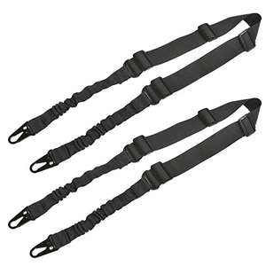 Correa Táctica GB50 de Dos Puntos con Ajustador de Longitud, Correa Tradicional con Gancho Metálico para Exteriores, Negra - Product Image 3