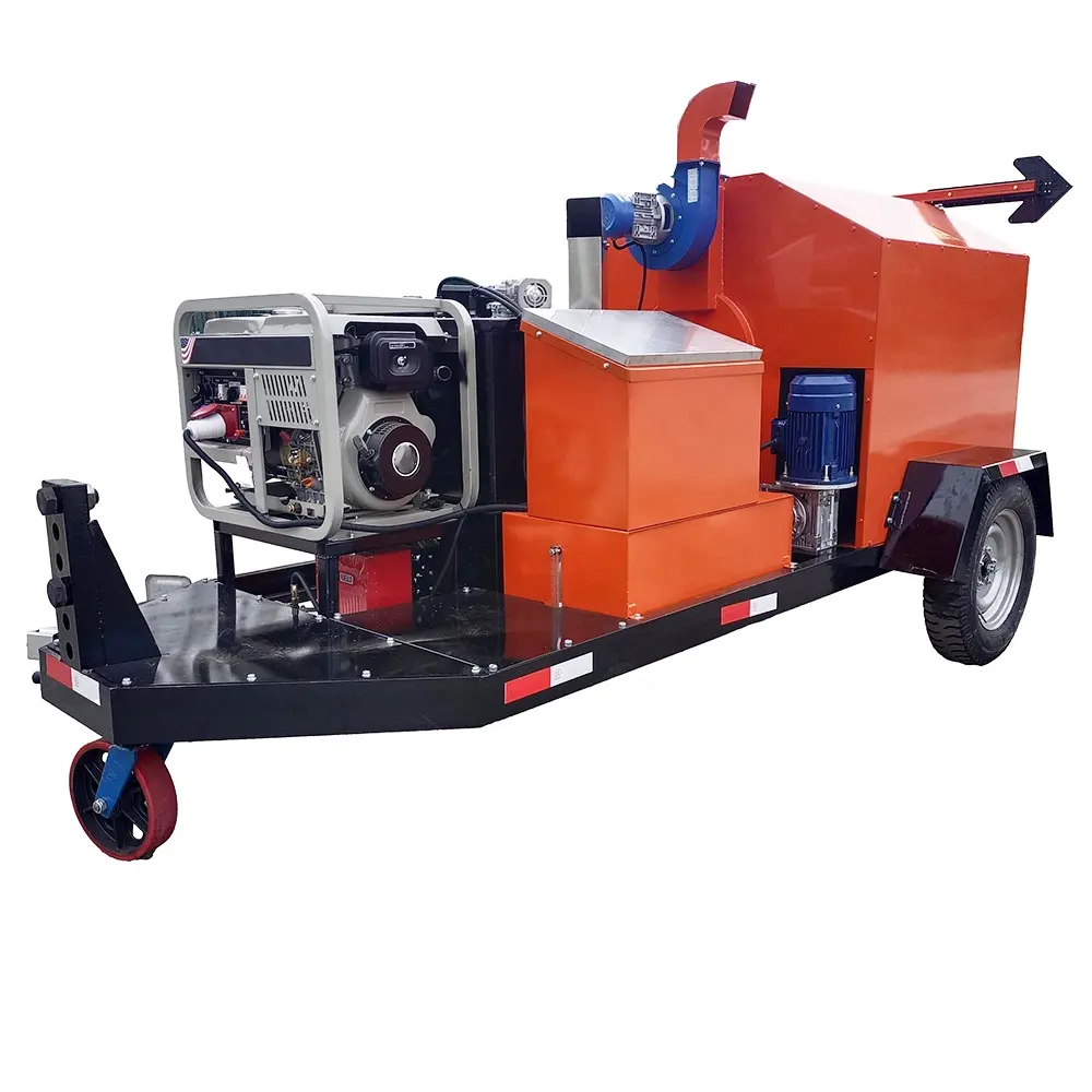 Mini Small Mobile Bitumen Mixing Small Tractor Type Asphalt Mixer Mobile Thermal Regeneration Equipment for Pavement Maintenance