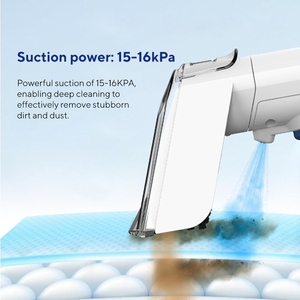 Nettoyeur Vapeur <span class=keywords><strong>Portable</strong></span> 15Kpa avec Grand Réservoir d'Eau, Cordon d'Alimentation de 5m, <span class=keywords><strong>Shampouineuse</strong></span> à Tapis et 3 Outils pour Tissus d'Ameublement, Nettoyeur de Tapis <span class=keywords><strong>Portable</strong></span> - Product Image 6