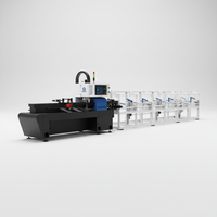 Machine de découpe laser CNC à 3 axes entièrement automatique haute vitesse pour tubes métalliques, modèle SteviS 2000W HIWIN Delta, pour cadres de vélos