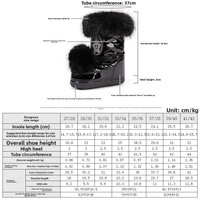Bottes de neige mi-mollet pour enfants et adultes, motif flocon de neige, neuf couleurs, doublure polaire, épaisses et chaudes, antidérapantes et imperméables pour l'hiver
