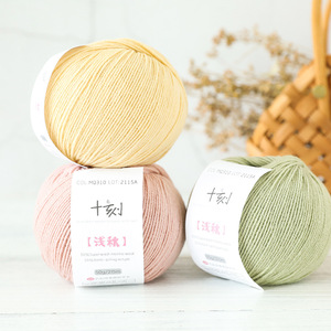 יצרן סיטונאי 50g מעורבב <span class=keywords><strong>Basolan</strong></span> צמר חוט סריגה סוודר 5 גדיל חוט צמר מרינו - Product Image 2