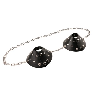 Sujetador de Cuero QKKQ, Sujetador Erótico BDSM, Accesorio para los Senos, Cubrepezones, Lencería Fetiche para Mujer - Product Image 3