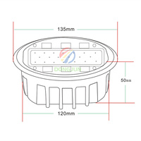 Reflector LED Solar de Aluminio para Carreteras, IP68 Impermeable, Alta Intensidad, Reflectante Prismático, Tipo Ojo de Gato, para Seguridad Vial