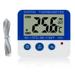 Thermomètres numériques pour réfrigérateur et congélateur avec indicateur à LED, fonction d'alarme, outil de mesure 1.5V - Product Image 1