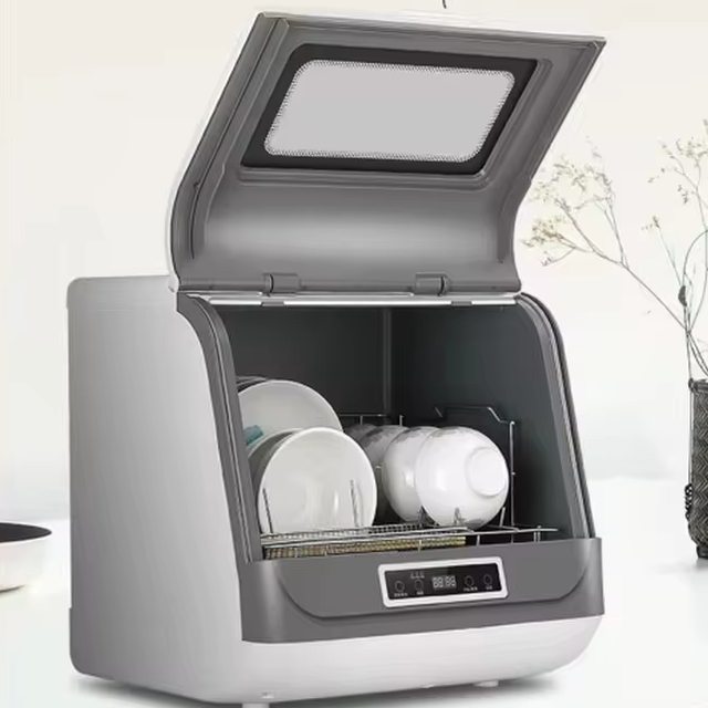 Countertop Restaurant Kitchen Drying Disinfect Portable Mini Embedded Freestanding No Installation Dishwasher Machine