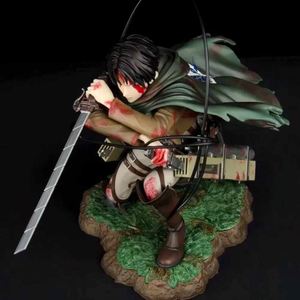 18CM GK Anime Attack on Titan dañado Cpatain Levi Ackerman PVC figura de acción juguete de modelos coleccionables - Product Image 4
