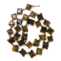 Perles en vrac de pierre naturelle, cristal coloré, 9 mm, trous diagonaux, étoile octogonale hexagramme Merkaba, pour la fabrication de bijoux