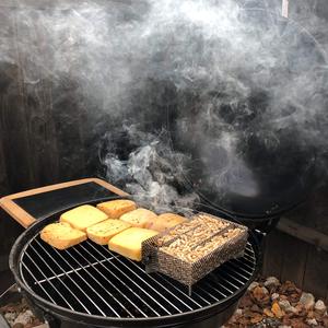 עץ גלולה קר מעשן גנרטור עשוי מזון כיתה נירוסטה 8 אינץ קר עשן גנרטור 10 שעות גלולה קר עישון - Product Image 4