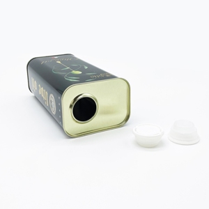 Boîte rectangulaire en fer blanc de 750 ml, imprimée sur mesure, de qualité alimentaire, pour huile comestible et huile d'olive - Product Image 4