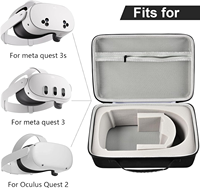 Sac antichoc pour lunettes VR - Sac moyen personnalisé en EVA avec compartiments multiples pour accessoires, prêt pour l'aventure