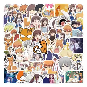 50 Stuks Nieuwe Anime Fruit Mand Stickers Decoratieve Label Voor Bagage Laptop Gitaar Helm Skateboard Vinyl Waterdichte Sticker