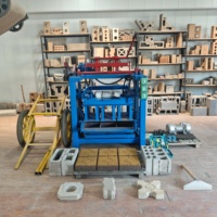Machine à briques perméables 4-35a, formage par vibration semi-automatique, machine à fabriquer des blocs de ciment pour les projets de construction de villes éponge