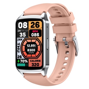 Smartwatch Baiyimei P con cinturino in silicone quadrato da 1,57 pollici, monitoraggio della frequenza cardiaca, dell'ossigeno nel sangue, monitoraggio della salute, chiamate sportive, impermeabile. - Product Image 3