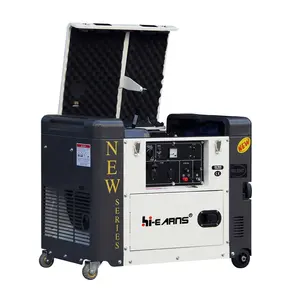 Hi-earns air-cooled top open flip-top 186FA 5KW silent diesel generator DG8500SE