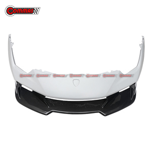 กันชนหน้าคาร์บอนไฟเบอร์ครึ่งชิ้นทรง Vors สำหรับรถยนต์ Lamborghini Huracan LP610 อุปกรณ์ตกแต่งรถยนต์ - Product Image 5