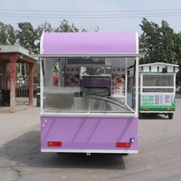 Camion de restauration mobile multifonctionnel pour l'extérieur, entièrement fermé, électrique, tricycle cargo pour la restauration rapide