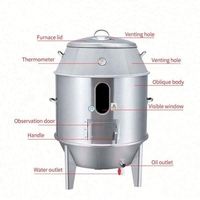 Four à barbecue entièrement automatique du Moyen-Orient à bas prix, four à canard rôti au charbon de bois 3000W 60dB pour restaurants commerciaux