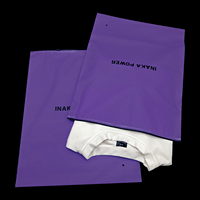 Sacs en polyéthylène mats colorés sur mesure de haute qualité avec fermeture éclair, emballage écologique en CPE givré pour vêtements