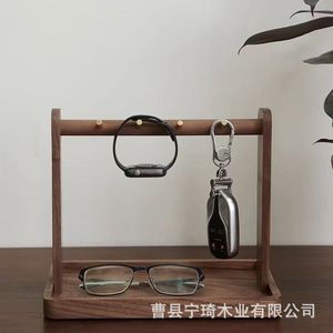 Solid wood key holder, entryway decoration, creative wooden jewelry <b>rack</b>/<b>shelf</b>. - Product Image 1