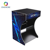 Base de machine d'arcade de table détachable avec armoires en bois, garantie 1 an, prend en charge l'espagnol et l'anglais