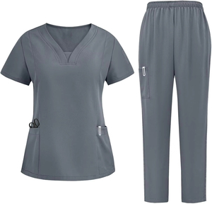 Loose Breathable <b>Scrubs</b> Unisex <b>Sets</b> Hospitals Colors OEM Printed Surgical Nurse Suit <b>Scrub</b> Uniform - Product Image 4