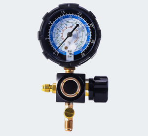 मैनुअल टिकाऊ प्लास्टिक घरेलू उपयोग प्रशीतन दबाव गेज एकल 1/4 "एयर कंडीशनर के लिए sae r22/r134a/r410a/r410a - Product Image 5