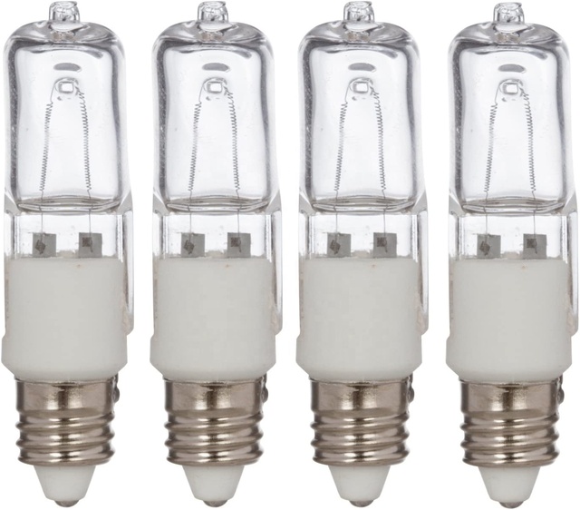 Cheap Price JD Halogen Lamp 50W 75W 100W 120V 230V With Brass Nickel Holder Bulb Dimmable Halogen Bulb for Indoor Lighting
