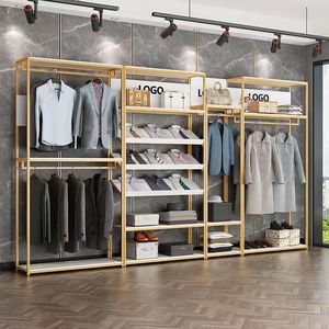 Expositor de Ropa para Tienda de Ropa de Mujer y Niño, Estante Colgante de Ropa de Piso a Techo, Mueble de Almacenamiento para Salón - Product Image 4