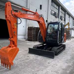 Excavatrice sur chenilles d'occasion HITACHI ZX60 d'origine japonaise, 6 tonnes, 29 kW, avec moteur Isuzu, boîte de vitesses et pompe, pour travaux d'aménagement paysager et d'agriculture - Product Image 5