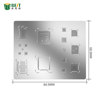 Pochoir de rebondissement Bga, en acier inoxydable, pour téléphone portable, universel 3D pâte à souder, ml