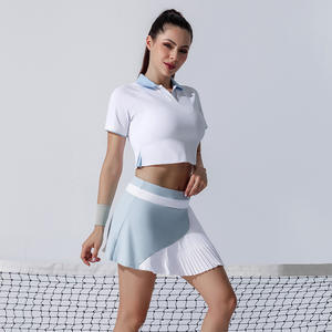 ชุดเล่นกอล์ฟของผู้หญิงผ้าไนลอนสแปนเด็กซ์มีจีบสำหรับ14% ทำจากไนลอน86ชิ้น - Product Image 2