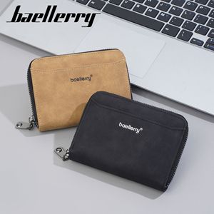 กระเป๋าใส่เหรียญขนาดกะทัดรัด Baeillerry พร้อมช่องใส่บัตรหลายใบ สำหรับทุกเพศ สีพื้น ซิปปิด ใช้ได้ทุกวัน - Product Image 4