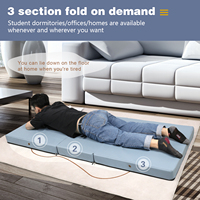 Portable air haute densité mousse triple pli matelas gonflable bouteille matelas pneumatique pour salon chambre matelas