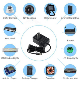 <b>Universal</b> AC 100-240V to DC 5V 9V 12V 1A 2A 3A Power <b>Adapter</b> with Short Circuit Protection and Compact Design - Product Image 2