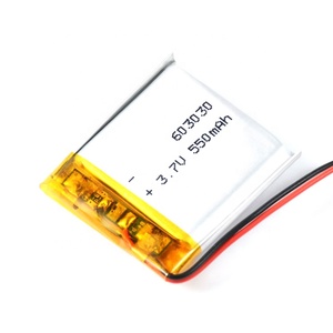 Batería de polímero de iones de litio li-po batería Lipo 3,7 <span class=keywords><strong>V</strong></span> 600mAh 1.85wh 3,7 <span class=keywords><strong>V</strong></span> 500mAh 520mAh 550mAh 600mAh 2.22wh 603030 batería - Product Image 6