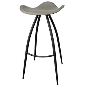 Luxus Cool Italian Tall Counter Kunstleder Sitz Metall Bein Cyber Cafe Indoor Bar Stuhl Hocker