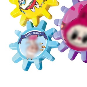 Mainan putar kincir angin dinosaurus roda gigi blok bangunan elektrik serbaguna Set Puzzle partikel besar - Product Image 4